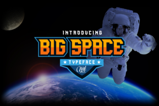 Big Space: A Futuristic Display Font for Digital Creators