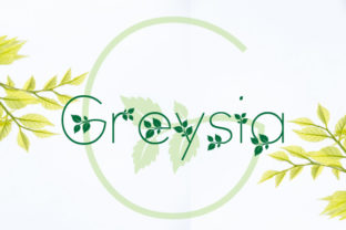 Greysia: A Craft Font Inspired by Springtime