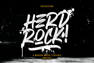 Herdrock: A Brush Font for Editorial Storytelling