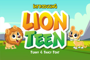 Lion Teen: A Playful Display Font for Creative Digital Branding