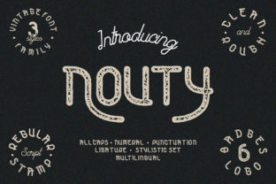 Nouty: A Friendly Vintage Font for Your Everyday Branding