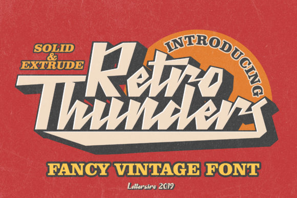 Retro Thunder: A Font That Makes Your Business Stand Out