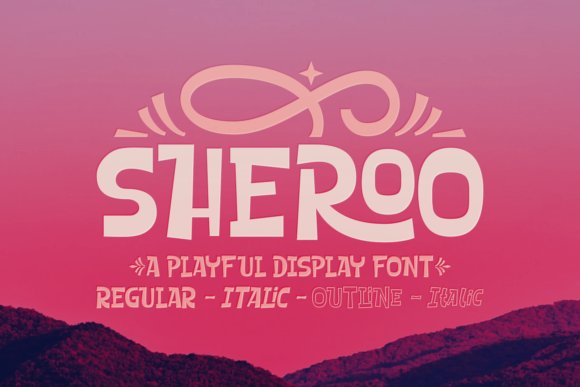 Sheroo: A Playful Display Font for Your Creative Products