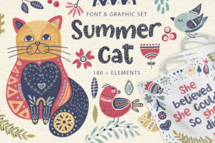 Summer Cat Font: A Whimsical Display Typeface for Digital Brands