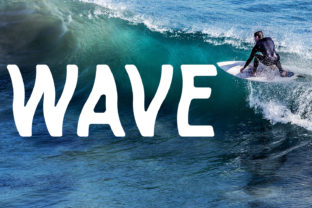 Surfing Wave: A Playful Display Font for Creative Projects
