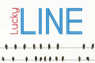 Using Lucky Line Font in a Real Web Design Project
